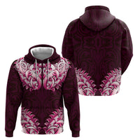 New Zealand Ta Moko Hoodie Aotearoa Maori Chest Tattoo Pink LT14 - Polynesian Pride