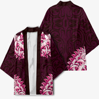 New Zealand Ta Moko Kimono Aotearoa Maori Chest Tattoo Pink LT14 - Polynesian Pride
