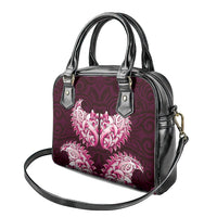 New Zealand Ta Moko Shoulder Handbag Aotearoa Maori Chest Tattoo Pink LT14 - Polynesian Pride