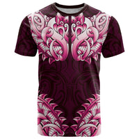 New Zealand Ta Moko T Shirt Aotearoa Maori Chest Tattoo Pink LT14 Pink - Polynesian Pride