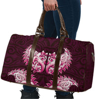 New Zealand Ta Moko Travel Bag Aotearoa Maori Chest Tattoo Pink LT14 - Polynesian Pride