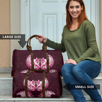 New Zealand Ta Moko Travel Bag Aotearoa Maori Chest Tattoo Pink LT14 - Polynesian Pride