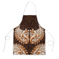 New Zealand Ta Moko Apron Aotearoa Maori Chest Tattoo Orange LT14 Orange - Polynesian Pride