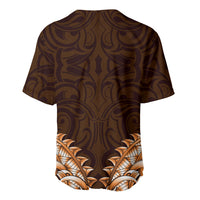 New Zealand Ta Moko Baseball Jersey Aotearoa Maori Chest Tattoo Orange LT14 - Polynesian Pride