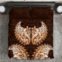 New Zealand Ta Moko Bedding Set Aotearoa Maori Chest Tattoo Orange LT14 Orange - Polynesian Pride