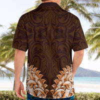 New Zealand Ta Moko Hawaiian Shirt Aotearoa Maori Chest Tattoo Orange LT14 - Polynesian Pride