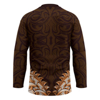 New Zealand Ta Moko Hockey Jersey Aotearoa Maori Chest Tattoo Orange LT14 - Polynesian Pride