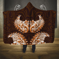 New Zealand Ta Moko Hooded Blanket Aotearoa Maori Chest Tattoo Orange LT14 - Polynesian Pride