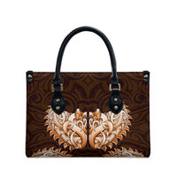 New Zealand Ta Moko Leather Bag Aotearoa Maori Chest Tattoo Orange LT14 - Polynesian Pride