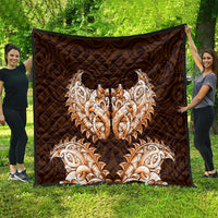 New Zealand Ta Moko Quilt Aotearoa Maori Chest Tattoo Orange LT14 - Polynesian Pride