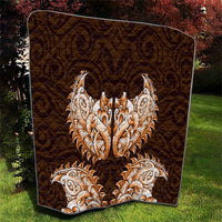New Zealand Ta Moko Quilt Aotearoa Maori Chest Tattoo Orange LT14 - Polynesian Pride