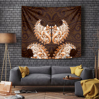 New Zealand Ta Moko Tapestry Aotearoa Maori Chest Tattoo Orange LT14 Orange - Polynesian Pride