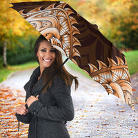New Zealand Ta Moko Umbrella Aotearoa Maori Chest Tattoo Orange LT14 - Polynesian Pride