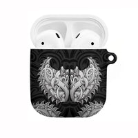 New Zealand Ta Moko AirPods Case Aotearoa Maori Chest Tattoo Black LT14 Black - Polynesian Pride
