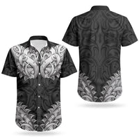 New Zealand Ta Moko Couples Matching Tank Maxi Dress and Hawaiian Shirt Aotearoa Maori Chest Tattoo Black LT14 - Polynesian Pride