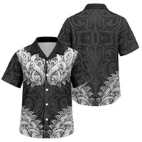 New Zealand Ta Moko Family Matching Summer Maxi Dress and Hawaiian Shirt Aotearoa Maori Chest Tattoo Black LT14 Son's Shirt Black - Polynesian Pride