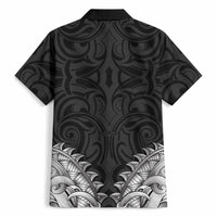 New Zealand Ta Moko Hawaiian Shirt Aotearoa Maori Chest Tattoo Black LT14 - Polynesian Pride