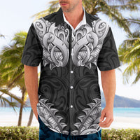 New Zealand Ta Moko Hawaiian Shirt Aotearoa Maori Chest Tattoo Black LT14 - Polynesian Pride