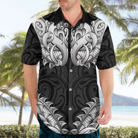 New Zealand Ta Moko Hawaiian Shirt Aotearoa Maori Chest Tattoo Black LT14 - Polynesian Pride