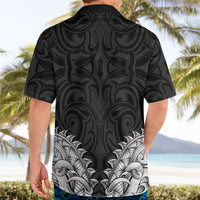 New Zealand Ta Moko Hawaiian Shirt Aotearoa Maori Chest Tattoo Black LT14 - Polynesian Pride
