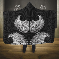 New Zealand Ta Moko Hooded Blanket Aotearoa Maori Chest Tattoo Black LT14 - Polynesian Pride