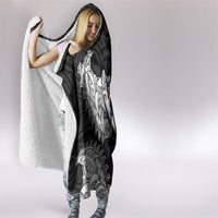 New Zealand Ta Moko Hooded Blanket Aotearoa Maori Chest Tattoo Black LT14 - Polynesian Pride