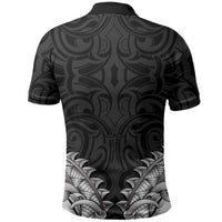 New Zealand Ta Moko Polo Shirt Aotearoa Maori Chest Tattoo Black LT14 - Polynesian Pride