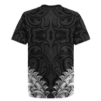 New Zealand Ta Moko Rugby Jersey Aotearoa Maori Chest Tattoo Black LT14 - Polynesian Pride