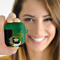 Personalised PNG Enga Provins AirPods Case Papua New Guinea Plumeria Melanesian Pattern - Polynesian Pride