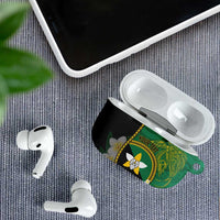 Personalised PNG Enga Provins AirPods Case Papua New Guinea Plumeria Melanesian Pattern - Polynesian Pride