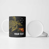 Personalised PNG Enga Provins Ceramic Mug Papua New Guinea Plumeria Melanesian Pattern LT14 - Polynesian Pride