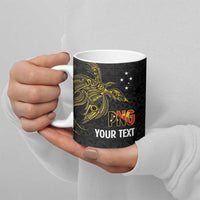 Personalised PNG Enga Provins Ceramic Mug Papua New Guinea Plumeria Melanesian Pattern LT14 - Polynesian Pride