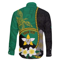 Personalised PNG Enga Provins Family Matching Off Shoulder Maxi Dress and Hawaiian Shirt Papua New Guinea Plumeria Melanesian Pattern - Polynesian Pride