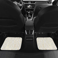 Gold White New Zealand Manta Ray Car Mats Aotearoa Maori Haehae - Polynesian Pride