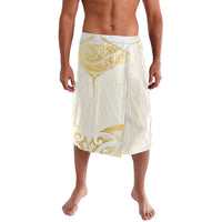 Gold White New Zealand Manta Ray Lavalava Aotearoa Maori Haehae - Polynesian Pride