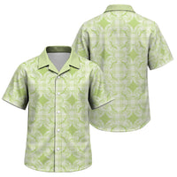 Omaomao Hawaii Iwa Bird Palaka Motifs Family Matching Summer Maxi Dress and Hawaiian Shirt LT14 Son's Shirt Green - Polynesian Pride