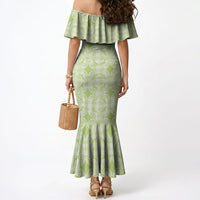 Omaomao Hawaii Iwa Bird Palaka Motifs Mermaid Dress LT14 - Polynesian Pride