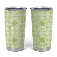 Omaomao Hawaii Iwa Bird Palaka Motifs Tumbler Cup LT14 Green - Polynesian Pride