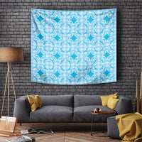 Polu Hawaii Iwa Bird Palaka Motifs Tapestry LT14 Blue - Polynesian Pride
