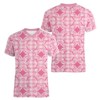 Alaka Hawaii Iwa Bird Palaka Motifs Women V-Neck T-Shirt LT14 - Polynesian Pride