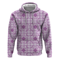 Poni Hawaii Iwa Bird Palaka Motifs Zip Hoodie LT14 Pullover Hoodie Purple - Polynesian Pride