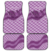 Poni Hawaii Cowboy Palaka Motifs Personalised Car Mats Paniolo Festival Puakenikeni Lei LT14 - Polynesian Pride