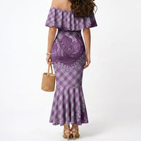 Poni Hawaii Cowboy Palaka Motifs Personalised Mermaid Dress Paniolo Festival Puakenikeni Lei LT14 - Polynesian Pride
