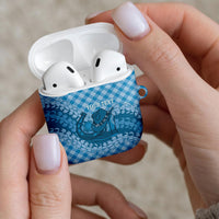 Polu Hawaii Cowboy Palaka Motifs Personalised AirPods Case Paniolo Festival Puakenikeni Lei LT14 - Polynesian Pride