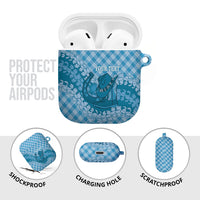 Polu Hawaii Cowboy Palaka Motifs Personalised AirPods Case Paniolo Festival Puakenikeni Lei LT14 - Polynesian Pride
