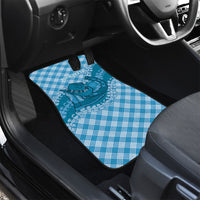 Polu Hawaii Cowboy Palaka Motifs Personalised Car Mats Paniolo Festival Puakenikeni Lei LT14 - Polynesian Pride