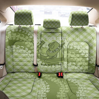 Omaomao Hawaii Cowboy Palaka Motifs Personalised Back Car Seat Cover Paniolo Festival Puakenikeni Lei LT14 - Polynesian Pride