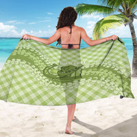 Omaomao Hawaii Cowboy Palaka Motifs Personalised Sarong Paniolo Festival Puakenikeni Lei LT14 - Polynesian Pride