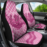 Alaka Hawaii Cowboy Palaka Motifs Personalised Car Seat Cover Paniolo Festival Puakenikeni Lei LT14 - Polynesian Pride