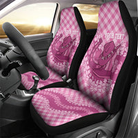 Alaka Hawaii Cowboy Palaka Motifs Personalised Car Seat Cover Paniolo Festival Puakenikeni Lei LT14 - Polynesian Pride